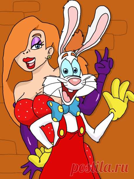 Roger And Jessica Rabbit by SpongeDudeCoolPants on DeviantArt