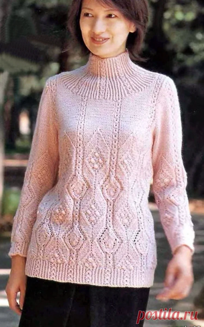 Женственные свитера на осень | Вязание для женщин спицами. Схемы вязания спицами К сожалению описания этих свитеров нет, но есть хорошие и понятные схемы, я думаю разобраться будет не сложно
