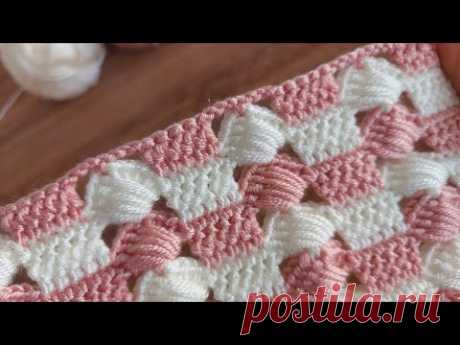 SUPER EASY CROCHET KNITTING.. TIĞ İŞİ YAPIMI KOLAY BATTANİYE YELEK ATKI BERE ÖRGÜ MODELİ..
