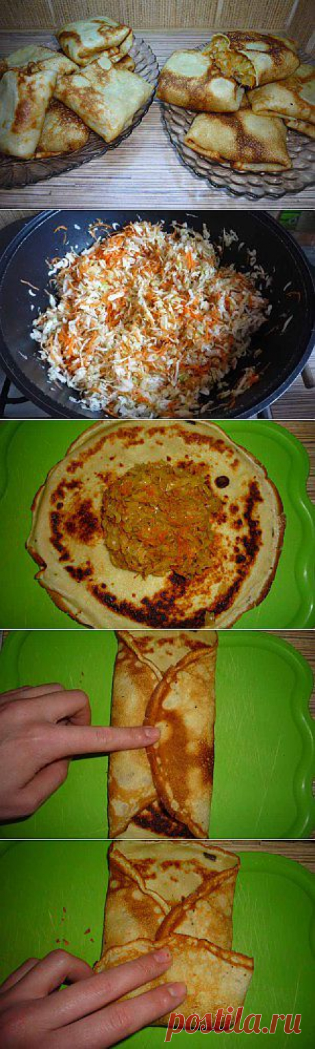 Блины с капустой | Кухарята.ру