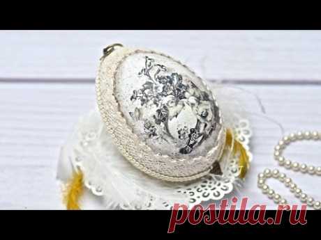 Easter egg   with rice paper ---- DIY  By Catherine :)
