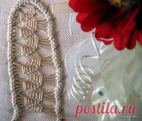 MACRAME' RUMENO - POINT LACE : Nuovo PUNTO ad AGO