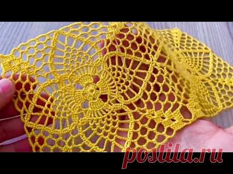 HAPPY NEW YEAR 🥰💝  Pineapple Crochet Pattern❗️ How to Make a Beautiful Square Motif