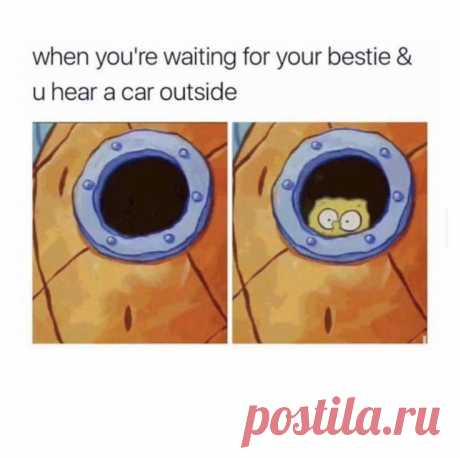 When you're waiting for your bestie and you hear a car outside - Gag Bee

#funny #memes #aww #gagbee