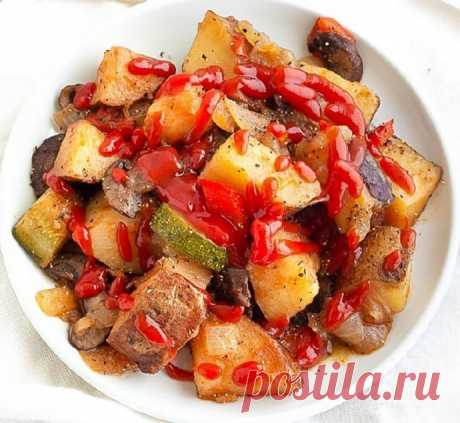 ​Овощное рагу с грибами