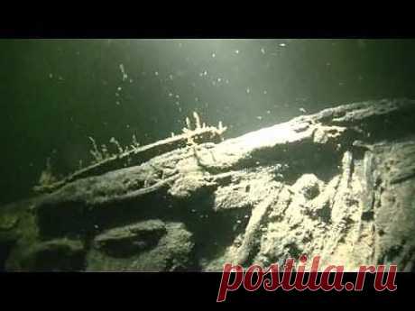 ▶ German U-boat U-1105 &quot;Panther&quot; dive in remarkably clear water - YouTube
