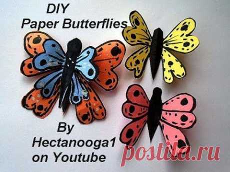 Colorful Paper Butterflies, Easy craft for kids of all ages, paper crafts, wedding decor,