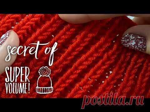 САМАЯ ОБЪЕМНАЯ РЕЗИНКА ❤️ СПИЦАМИ: ВЯЖЕМ ШАРФ, СНУД и ШАПКУ!