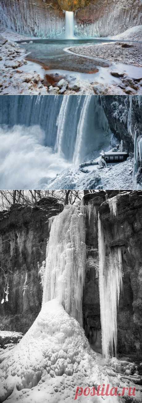 Завораживающие фото замерзших водопадов - Наука и жизнь