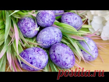 Как покрасить ПАСХАЛЬНЫЕ ЯЙЦА красиво и без химии. ПАСХА 2021 / How to dye EASTER EGGS. NG SUB