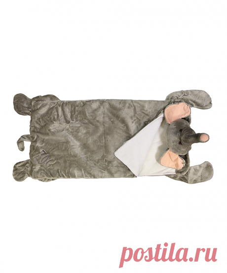 Towel Treat Gray Elephant Plush Sleeping Bag | zulily