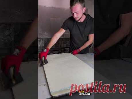 Stencil + Travertino! #feidal #декор