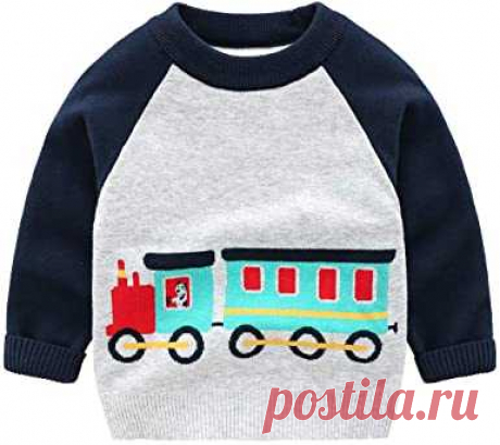 Amazon.com: HUAER & Baby Boys Girls Knit Sweater Unisex Cotton Cartoon Animal Pullover Sweatshirt: Ropa