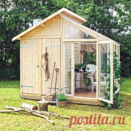 Не просто садовый сарай: оригинальные решения для оформления. Фото