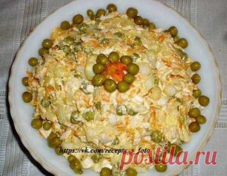 Салат Наслаждение с мясом и маринованным луком  / Живой лёд глобальных вопросов