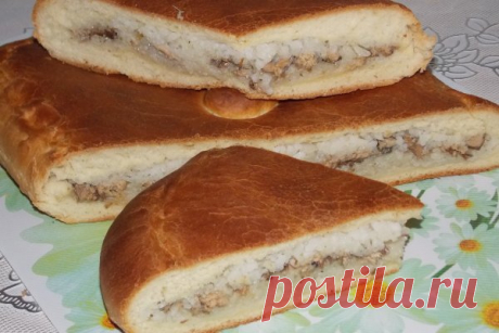 Пирог с рыбными консервами и рисом | CityWomanCafe.com