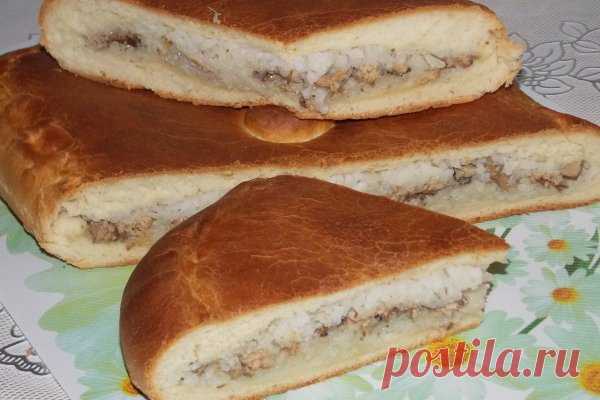 Пирог с рыбными консервами и рисом | CityWomanCafe.com