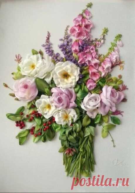 &quot;Белых Ксения (Украина) вишивка (Embroidery) Цветочная вышивка, Вышивка лентами и Вышивка&quot; — card of the user Наталья Ш. in Yandex.Collections