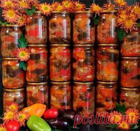 Салат из баклажанов на зиму десяточка: пошаговый рецепт, фото рецепт, приготовление