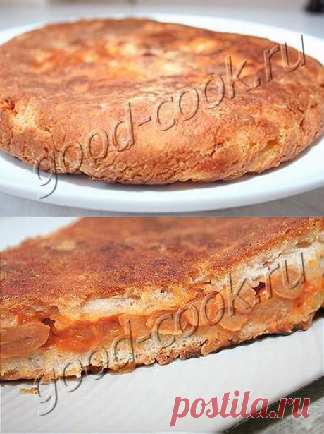 Хорошая кухня - жареная лепёшка с фасолью. Кулинарная книга рецептов. Салаты, выпечка.