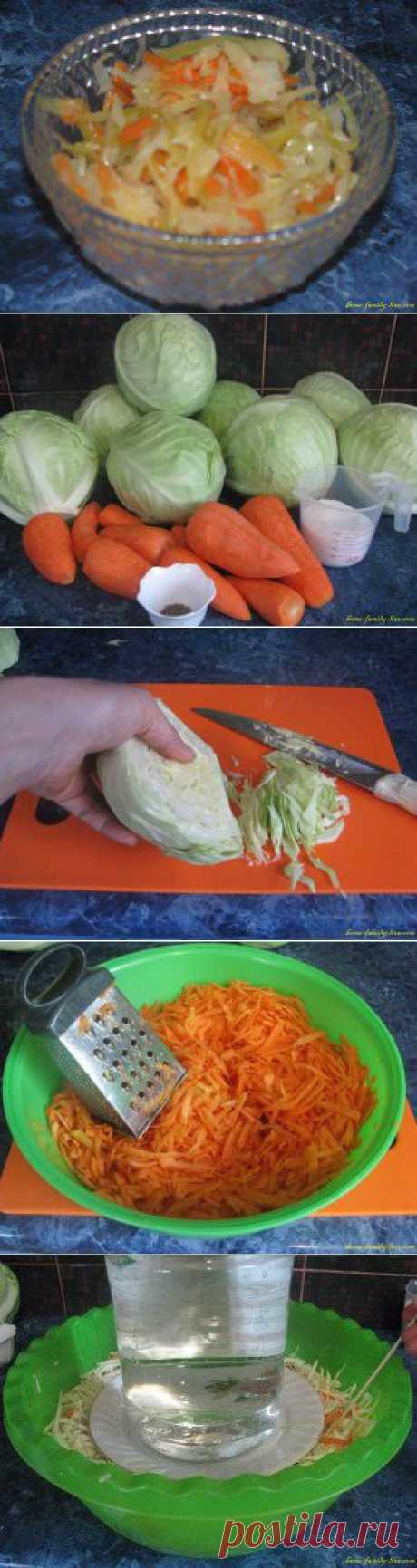 Квашеная капуста - пошаговый рецепт с фото