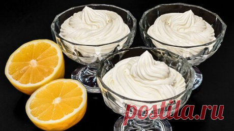 Идеальный десерт для Новогоднего стола. Лёгкий лимонный крем-мусс | Великолепные десерты | Дзен