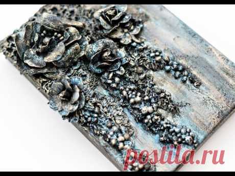 Magical Mixed Media Canvas tutorial |Tiffany Solorio - YouTube