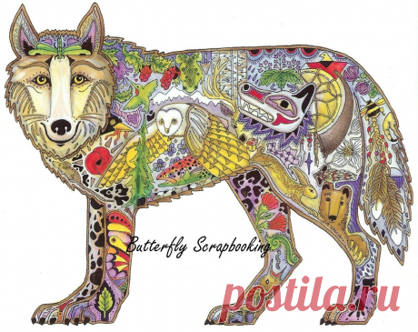 Wolf Animal espíritu se aferran Desmontado sello de goma tierra Arte Sue Coccia Nuevo | eBay