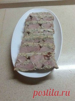 Террин из курицы и индейки : Закуски и бутерброды