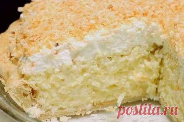 Лучшие кулинарные рецепты: Кокосовый пирог со сливками
