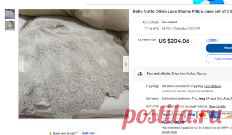 Bella Notte Olivia Lace Shams Pillow case set of 2 Sand . | eBay