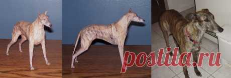 Greyhound Assembled This one I did while I was away at school missing my dog back home. I've got an enormous greyhound named Stoney, and I was bored one day and quick made a little model of him, figured what the heck,...