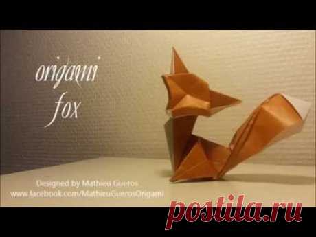 Origami Fox Tutorial (designed by Mathieu Gueros)