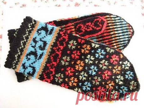 Рукавицы для бабушки от Анны Абрахамсен.