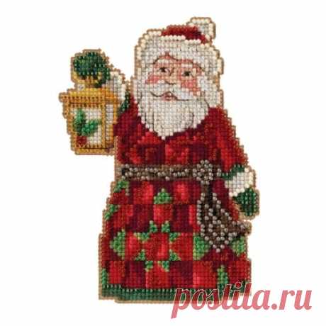 Santa with Lantern de Mill Hill - Jim Shore - Kit punto de cruz Kit - Casa Cenina