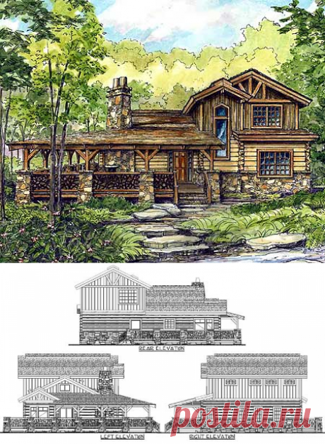 Plan W13318WW: Mountain, Country, Log, Vacation, Exclusive House Plans &amp; Home Designs