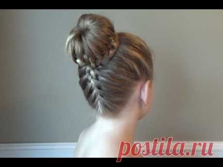 Корзинка с Французской Косой Peinado Hairstyles Tutorial