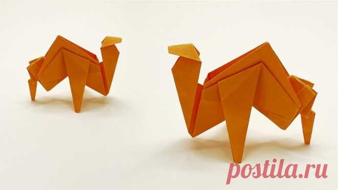 Оригами Верблюд из листа бумаги. Подробный видео урок.★★☆☆☆