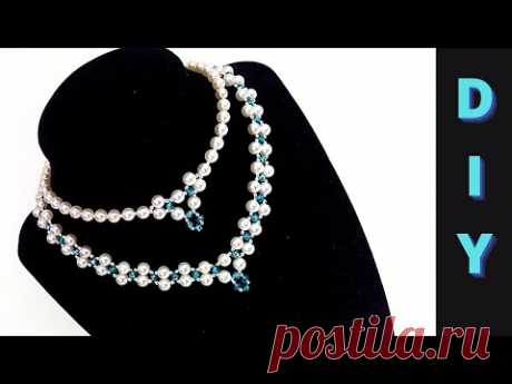 Beads Necklace Designs. How to make necklace? Beading Tutorial