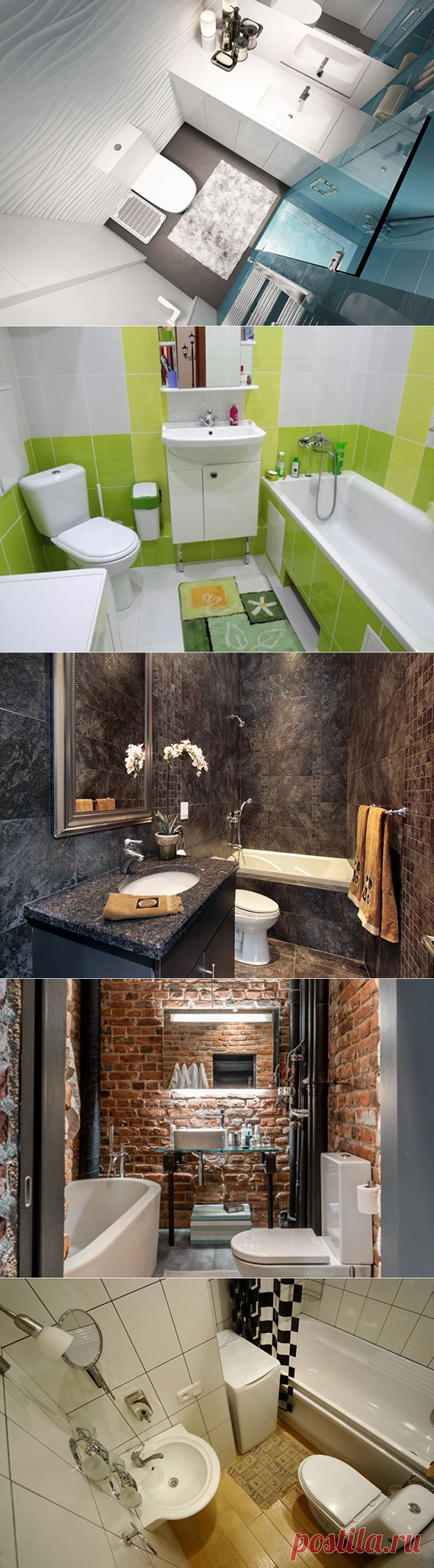 Дизайн маленькой ванной комнаты - 70 фото интерьеров, идеи для ремонта