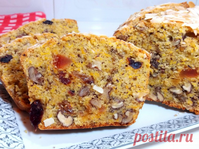 Кекс с орехом фото рецепт Вкусный морковный кекс с орехами и сухофруктами.Рецепт домашней выпе � ВКУСНЕНЬК