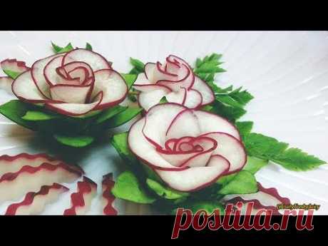 Лучший овощ для цветочного дизайна - Red Radish &amp; Cucumber