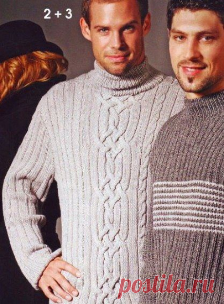 Вязание классического свитера для мужчины - Свитера,полуверы,куртки.