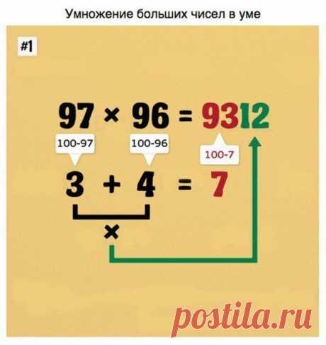 Хитрости для быстрого счета | Делимся советами