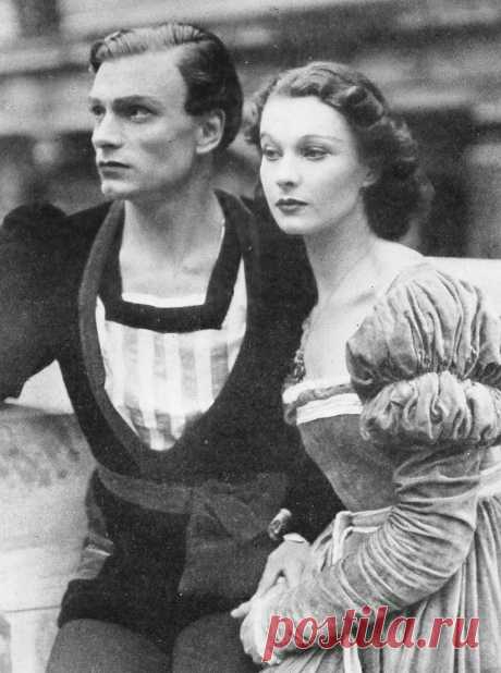 "Гамлет и Офелия". Лоренс Оливье и Вивьен Ли, 1937 г.