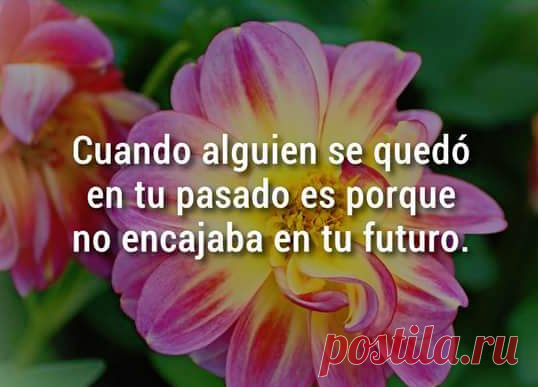 Когда кто-то остается в твоем прошлом, значит для него нет места в твоем будущем / Изучаем Испанский