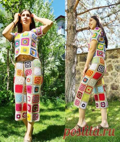 Вдохновение для рукодельницы. Вязаные крючком брюки🧶👖 | Вязание Крючком🧶 Магазин Одежды | Яндекс Дзен