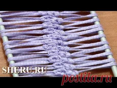 Hairpin Crochet Lace Урок 6 Вязаная на вилке лента