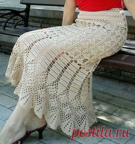 Crochet skirt Crochet long skirt.
