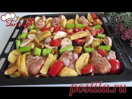Самая простая еда в мире! Рецепт курицы с картошкой в ​​духовке.